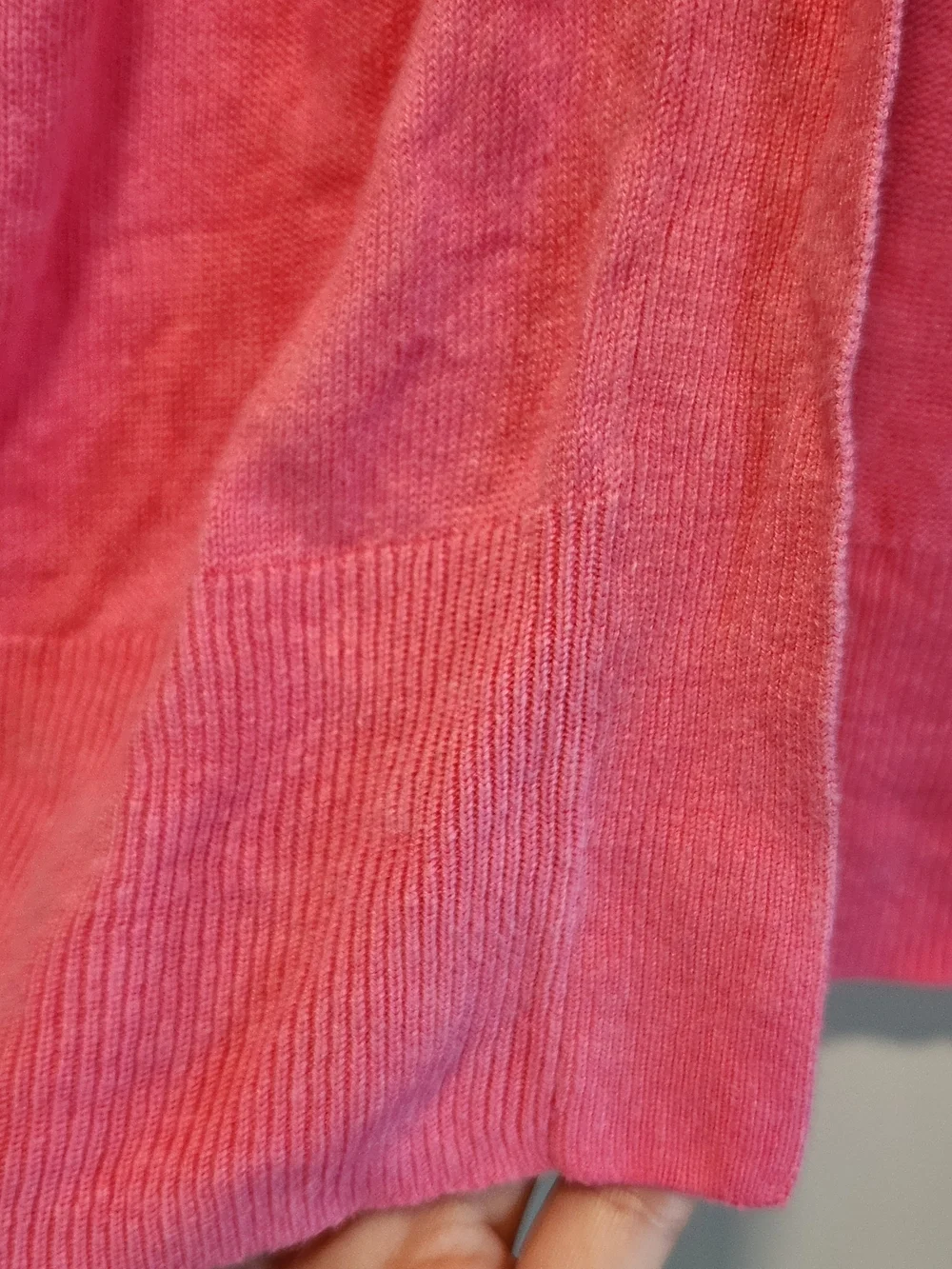 J. Crew Pink Open-Front Women's Cardigan Sweater Size M Linen Blend